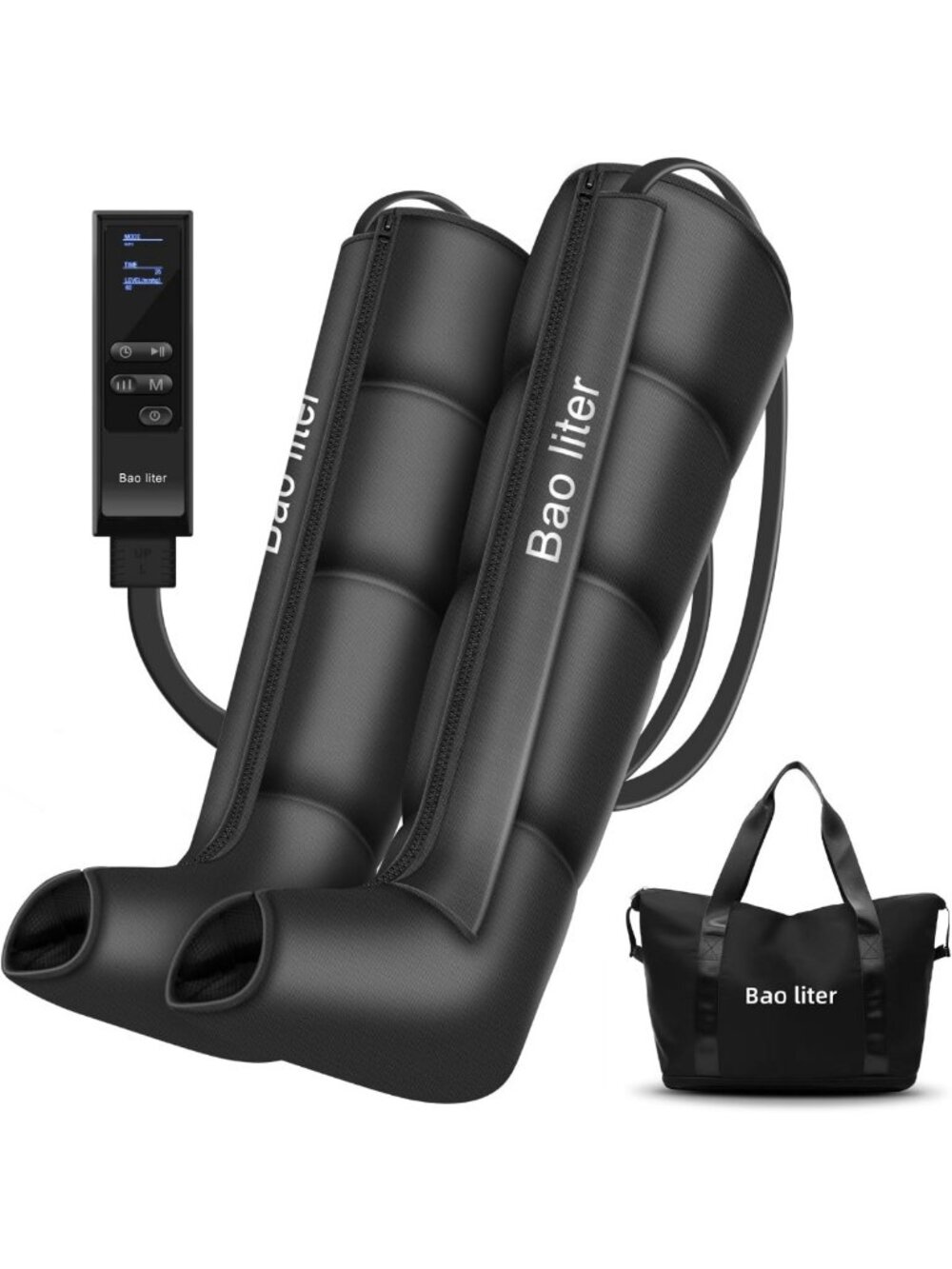 Full Leg Compression Massager Boots - Air Pressure Recovery System for Swelling